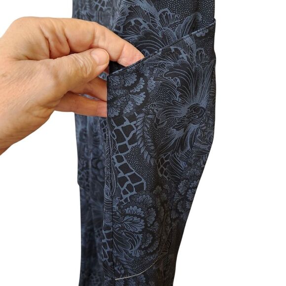 Lululemon Run On Tight Hi-rise 25" Blue Black Luxetreme Leggings Sz 6 - Picture 5 of 11